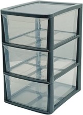 Plastic Storage Drawers Unit