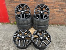 Alloy Wheels & Tyres 23" GLOSS BLACK Land Rover Range Rover Defender Alloys