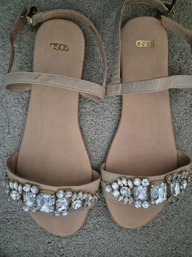 Asos beige jewelled - sandal,