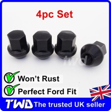 4x BLACK ALLOY WHEEL NUTS -