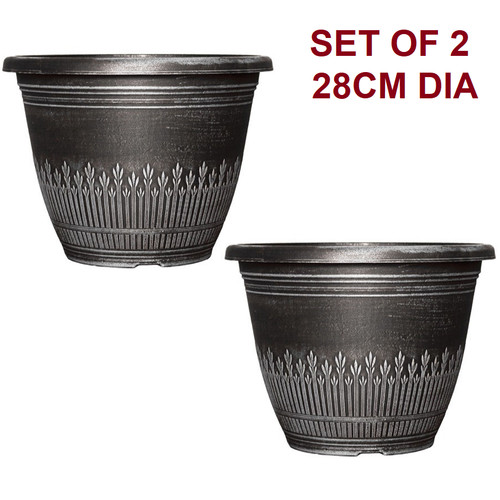 Planters set round 28cm - of, 2