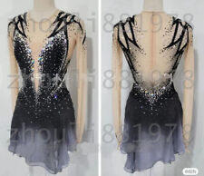Figure Skating Dress Women's / Girls' Ice Skating Dress Spandex black dyeing