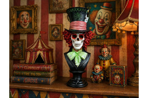Skeleton mad hatter top hat - top,