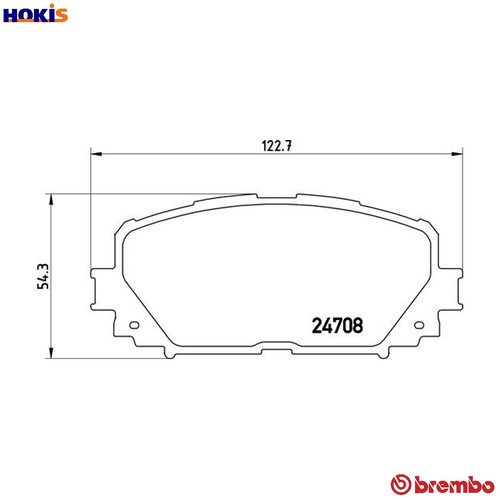 Brake pad set disc - disc, 83