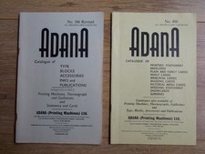 ADANA LETTERPRESS Printing Type Catalogues # 306 & 406