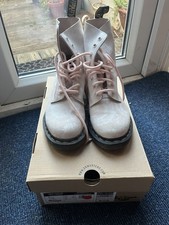 Dr Martens 1460 Pascal Tie Dye Pink White Psych Soft Suede Leather Boots Uk 5  