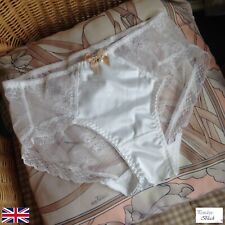 Satin Silky Knickers Sexy Briefs Women Underwear Lace Panties  Size XL UK 10-12