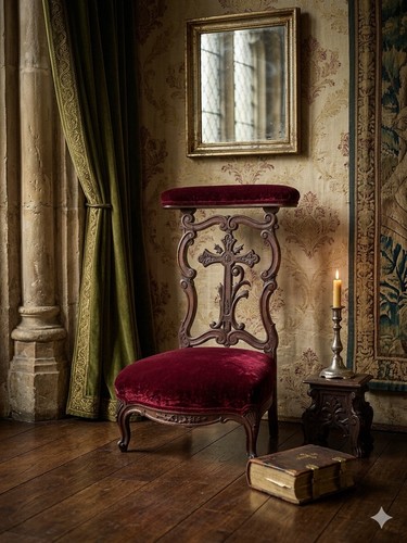 Victorian antique prie dieu - victorian,