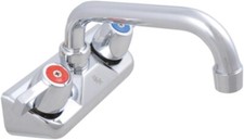 Commercial Hand Sink Faucet Wall Mount 12" Spout - BK Resources - BKF-W-12