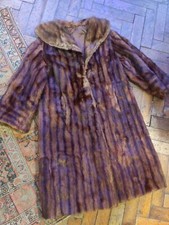 Vintage Musquash Faux Fur Coat