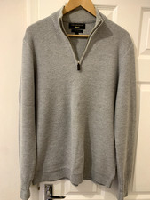 Men's Quarter Zip Large Grey