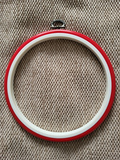 Round Flexi Hoop for embroidery display in Red, 6 inch
