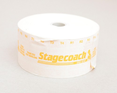 Bus coach ticket roll - coach,