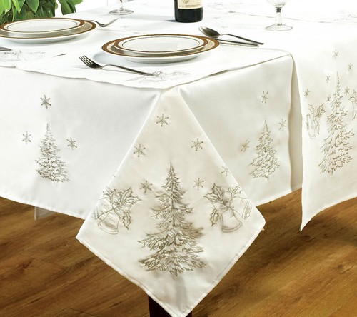 Embroidered festive fir - fir, trees