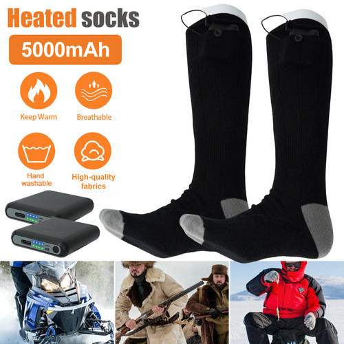 Electric heated socks - heated,