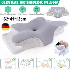 Cervical Memory Foam Neck Pillow Orthopedic Neck Shoulder Support Anti Snore UK-