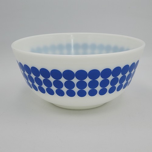Vtg pyrex blue - blue, dot