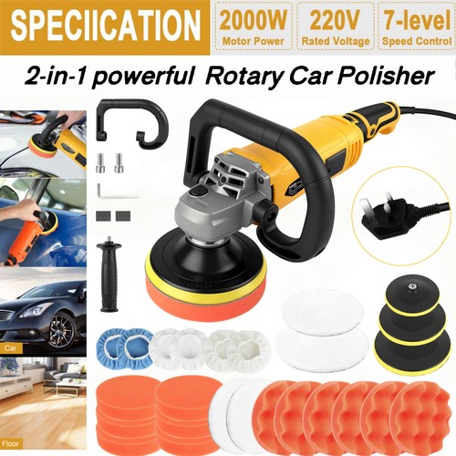 2000w rotary car polisher - rotary, 7"