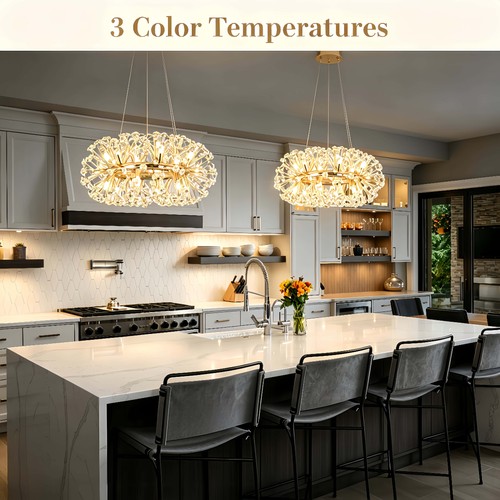 Sputnik crystal chandelier led - chandelier,