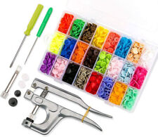 Snap Kit T5 Plastic Snaps Poppers Fastener Button Press Stud Plier Tool BOX