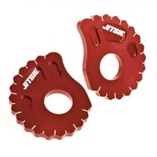 JITSIE TRIALS BIKE 17MM SNAIL CAMS CHAIN ADJUSTERS RED BETA SHERCO SCORPA  ETC