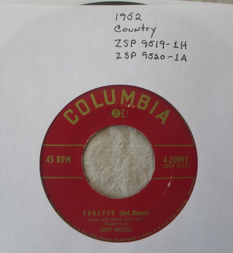 1952 lefty frizzell forever - 1952,