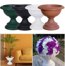Grecian Pots Urn Planter Plant Flower Pot 42cm Round Plastic Base Home Garden