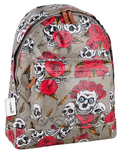 Womens oil cloth skull roses - oil,