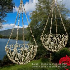 2 Vintage-Style Cream Hanging