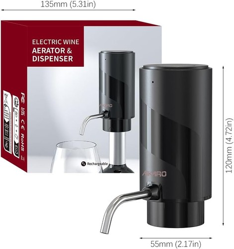 Electric wine aerator - aerator, pourer