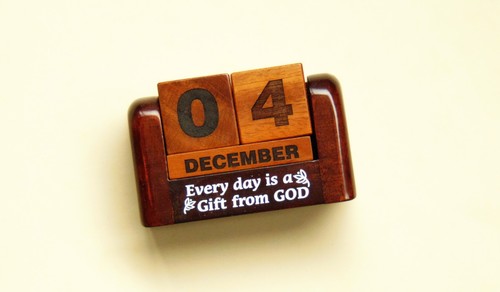 Vintage perpetual wooden - perpetual, block