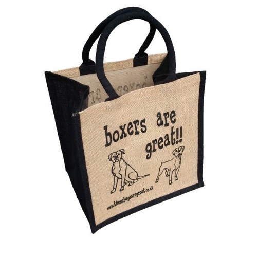 Dog breeds jute shopping bags - breeds,