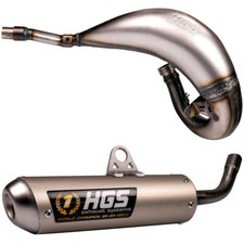 HGS Exhaust Yamaha YZ 125 Front Header + Tail Pipe Complete System 2022-25
