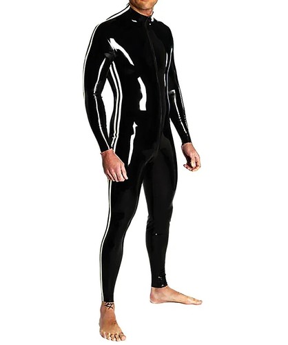 Latex rubber catsuit full - latex,