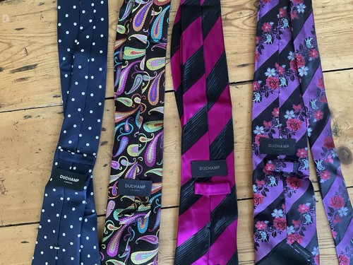 Duchamp silk ties - ties, x4