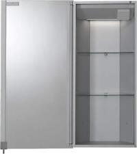 Croydex Houston Single Door Illuminated Corner Cabinet Aluminium 70x34.5x16.5 cm