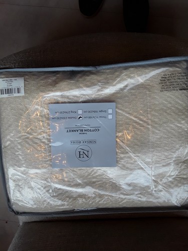 100 cotton double blanket in - cotton,