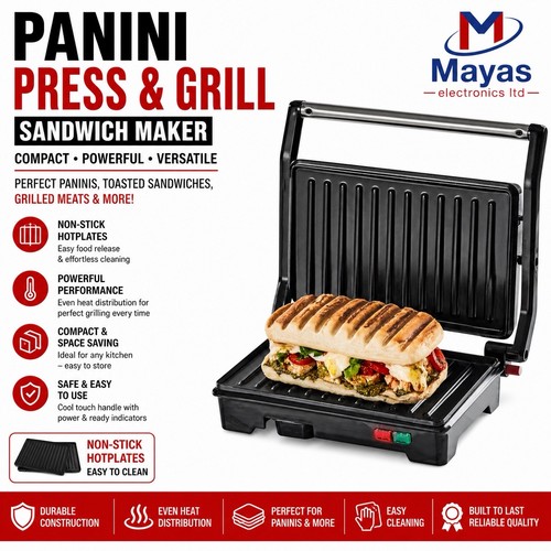 Panini press grill - panini, &