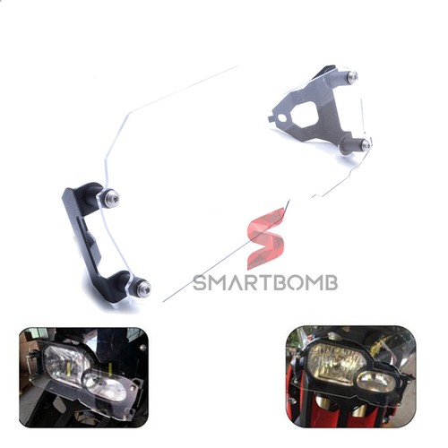 Clear front headlight guard - clear,