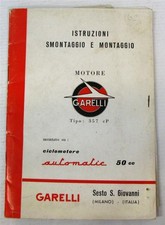 GARELLI 357cP Automatic Moped Engine Handbook 1965 #5,000-2.65-LGB Ita/ Eng text