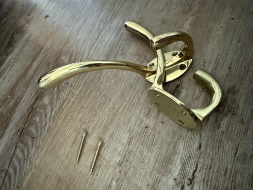 Solid brass hat coat 150mm - brass,