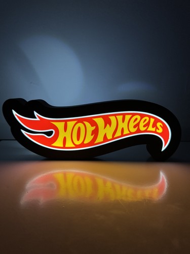 Hot wheels flame logo neon - hot,