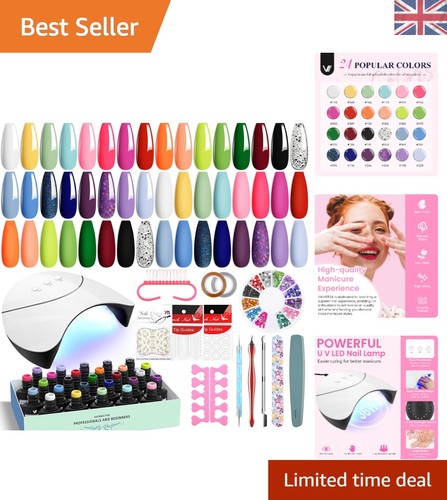 Complete gel nail kit pcs - gel, 42