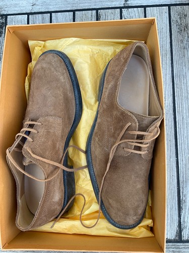 Tods mens brown suede shoes