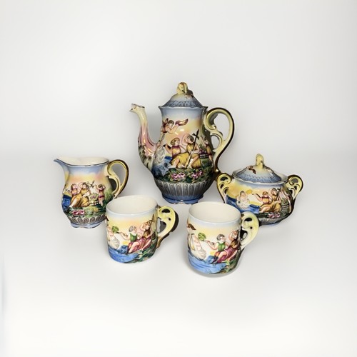 Vtg whimsical cherub tea - whimsical, set