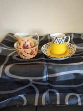 Tuscan China Jug With Saucer