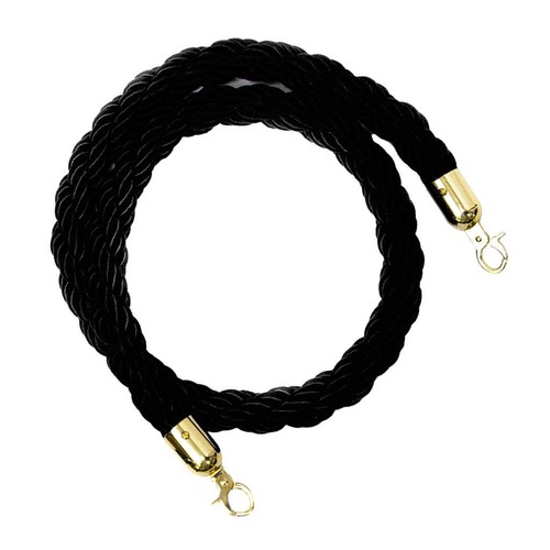 Twisted barrier rope black - barrier, 2m