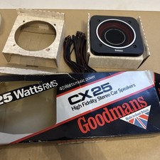 Unused Vintage Goodmans CX25 High Fidelity Stereo Car Speakers 40 Watts 25 RMS