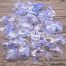 Round Button Suction Cups Clear PVC Plastic Rubber Window Wall Tile Suckers Pads