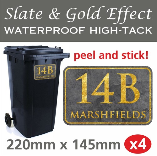 Wheelie bin numbers - numbers, custom